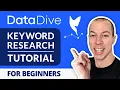 How To Do Amazon Keyword Research Using Data Dive FULL TUTORIAL 2026