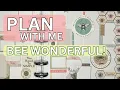 PLAN WITH ME - Bee Themed Happy Calendar Spread