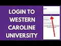 How to Login to WCU Portal 2023