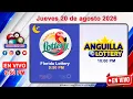 Florida Lottery and Anguilla Lottery LIVE Thursday August 20 2026