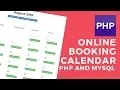 Booking calendar application php mysql ajax