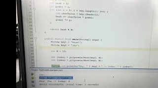 HASH TABLE IN JAVA