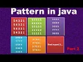 Pattern in java Square pattern Pattern by using nested loop java pattern Part 2