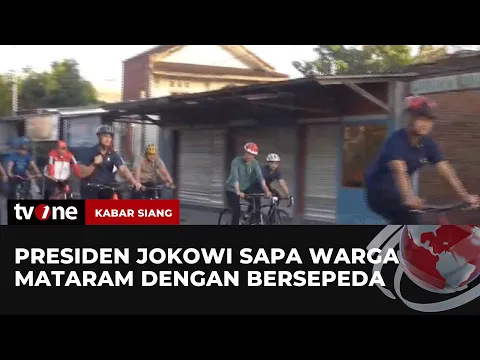 Presiden Jokowi Gowes di Mataram Menyapa Warga