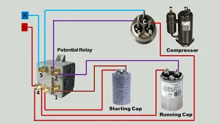 Box type relay wiring diagram - Compressor Potential Relay Wire Connection