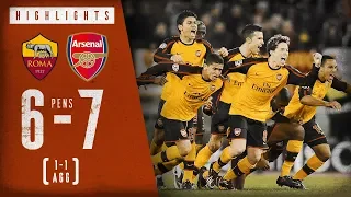 6 7 on penalties roma 1 1 arsenal on aggregate arsenal classics march 11 2009