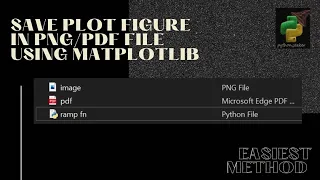 How to save plot as file using matplotlib in python