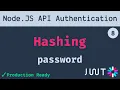 8 Hashing Password using bcrypt Node JS API Authentication