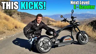It s ELECTRIC hits over 50 mph Eahora Knight M1PS Electric Scooter