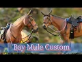 Painting a Bay Mule - Custom Schleich Model Horse