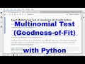 Python - Exact Multinomial Goodness-of-Fit test