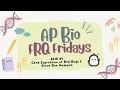 AP Bio FRQ Friday 17 2018 Gene Expression Data Analysis
