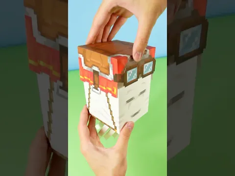 I made the Happy Ghast out of paper and magnets…