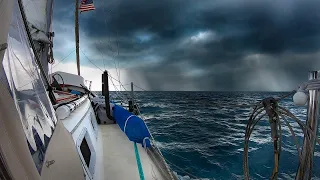 Sailing Through Squalls On The Bahama Bank  | Sailboat Story 139