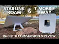 T-Mobile AWAY vs Starlink ROAM In-Depth Comparison Speed Tests and Review