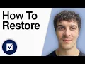 How To Restore Smartsheet 2025 Full Guide