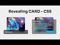 Stunning CSS Glassmorphism Card with Animation