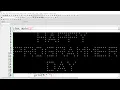 Print Happy Programmer Day using Nested Loops in C - Practical Demo