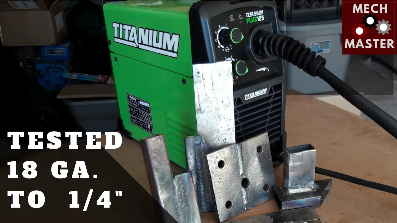 Harbor Freight Titanium Flux 125 Welder Thickness Test