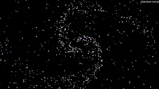 Black Hole Swallowing Particles | Particle Vortex, Deep Hum    黑洞吞噬粒子｜粒子漩涡，低沉嗡鸣声的副本