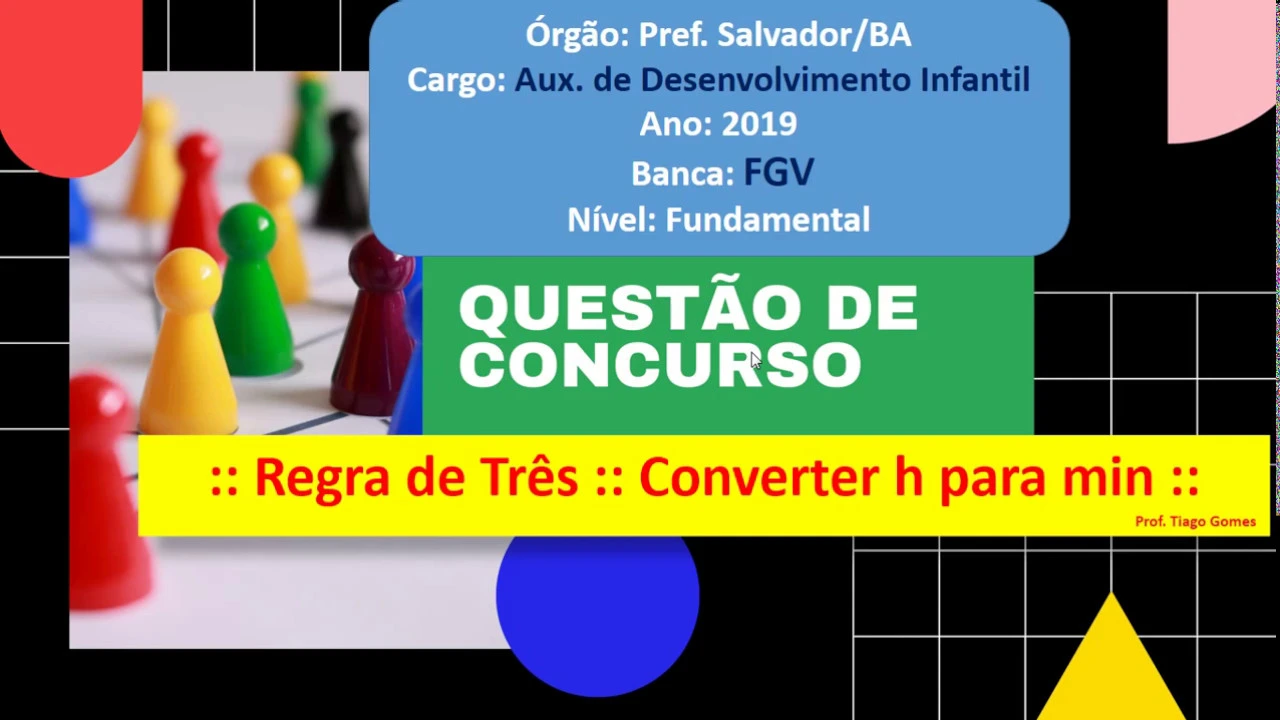 Concurso  #FGV Q22 #Pref  Salvador BA  2017 Prova de Matemática