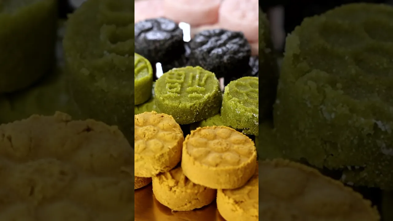 Traditional Korean pressed cookies Dasik! #food #koreancooking #cooking