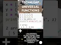 Top Coding Tips Universal Functions