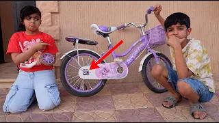 دراجة لين انكسرت و الجار يفاجئها!!!