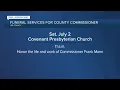 Memorial services for Commissioner Frank Mann announced
