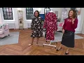 Studio Park X Ali Carr Tiered Ruffle Dress with Bow on QVC