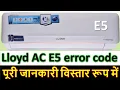 lloyd ac E5 error e5 error code air conditioner Air conditioner fix error code E5 E5