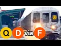 Q and D Trains Rerouted via the F Line in Brooklyn