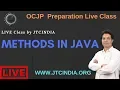 Core Java Live Class OCJP Preparation Instance Static Method in Java by Som Sir