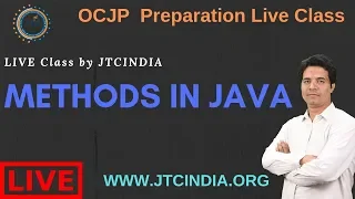 Core Java Live Class OCJP Preparation Instance Static Method in Java by Som Sir