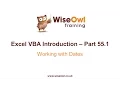 Excel VBA Introduction Part 55 1 - Working with Dates