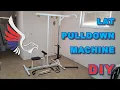 DIY Homemade Lat pulldown machine home gym equipment mesurements in description