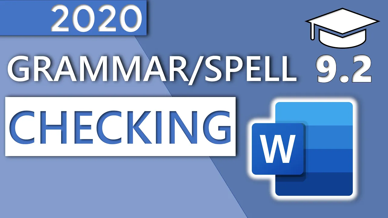 Grammar and Spell Checking in Word - 9.2 Master Course (2020 HD)