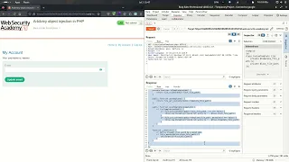18 4 Lab Arbitrary object injection in PHP Portswigger Labs