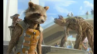 guardians of the galaxy vol 1 rocket and groot best scenes