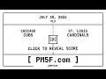 Chicago Cubs CHC St Louis Cardinals STL MLB Final Box Score JULY 30 2026