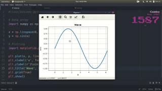 Plotting sine function Python