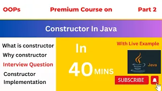 Java Constructor in One Shot Object Oriented Programming OOPs Part 2 Hindi Kumar Coding