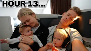 Flying 15 Hours with 2 Kids! *Business Class*