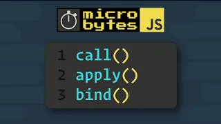 JavaScript call apply bind Methods In 90 Seconds