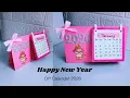 How to Make a 2026 Desk Calendar Easy DIY Calendar Tutorial Happy New Year Craft Idea Paper Craft