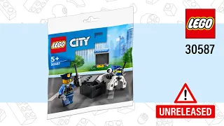 UNRELEASED LEGO City Police Robot Unit (30587)[36 pcs] Speed Build @SPEEDBrickBuild