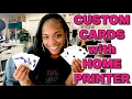 HOW TO MAKE CUSTOM PLAYING CARDS WITH HOME PRINTER SILHOUETTE STUDIO