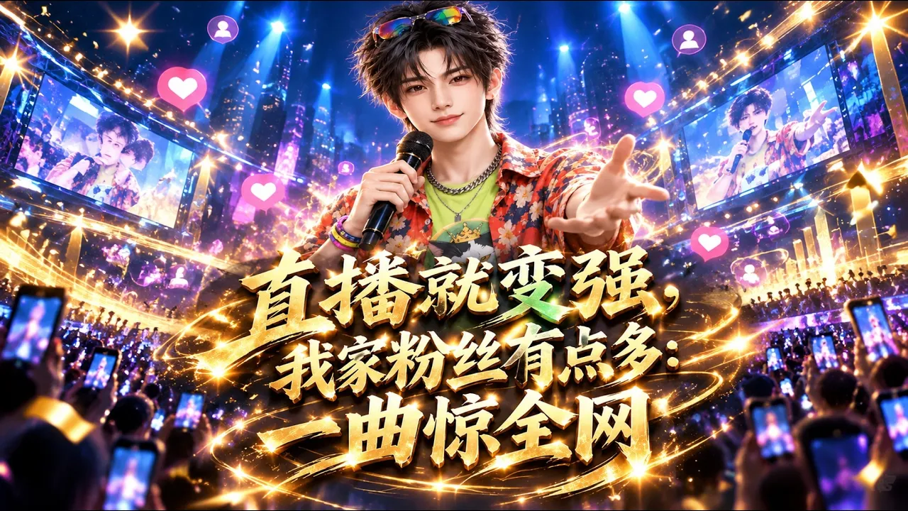 直播就变强,我家粉丝有点多:一曲惊全网