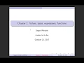 Summary for Functional programming chapter 1
