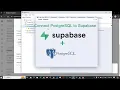Supabase connect Postgresql Server Update 2025